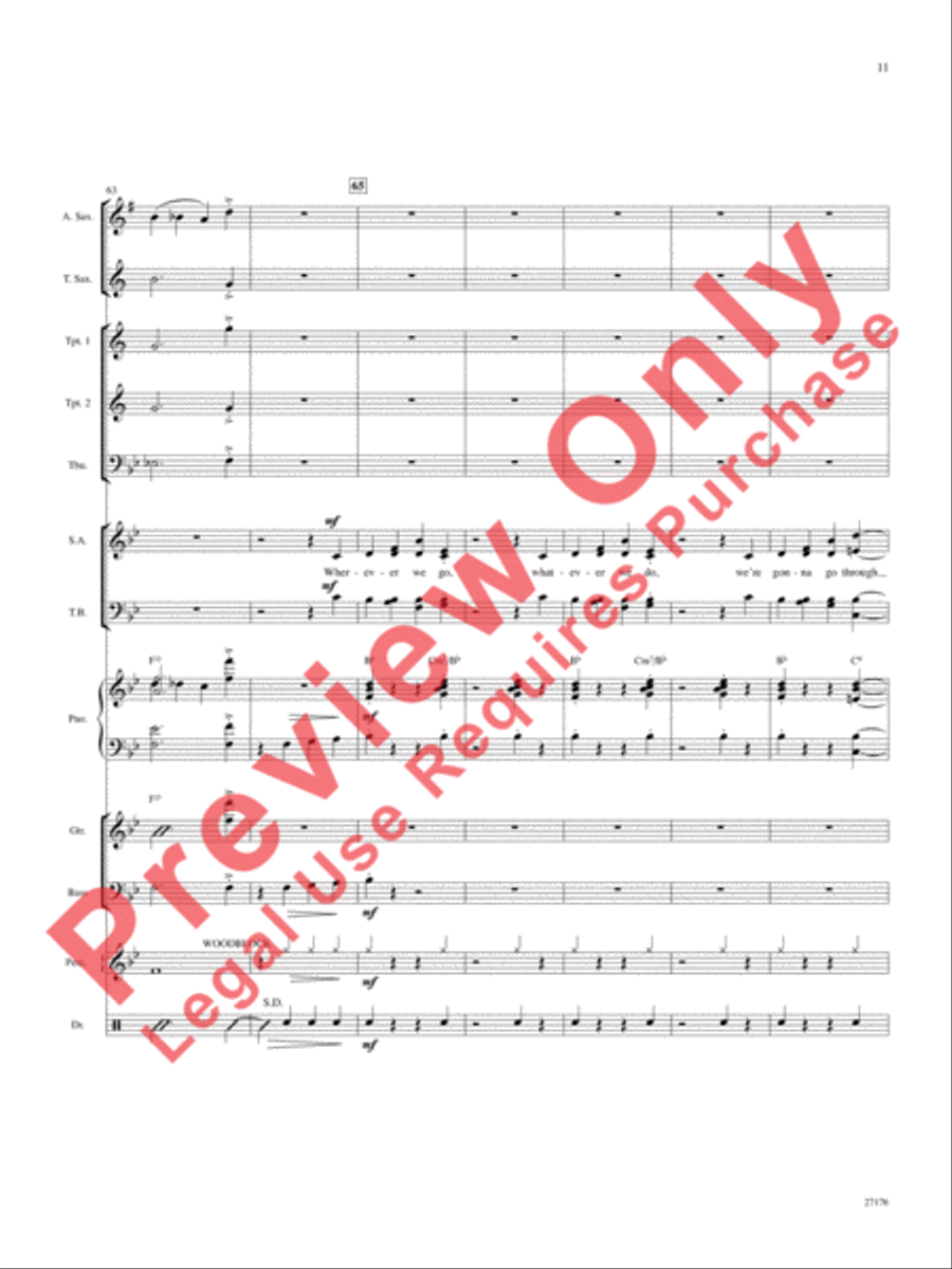 Together Wherever We Go Choir scores gallery preview page 12