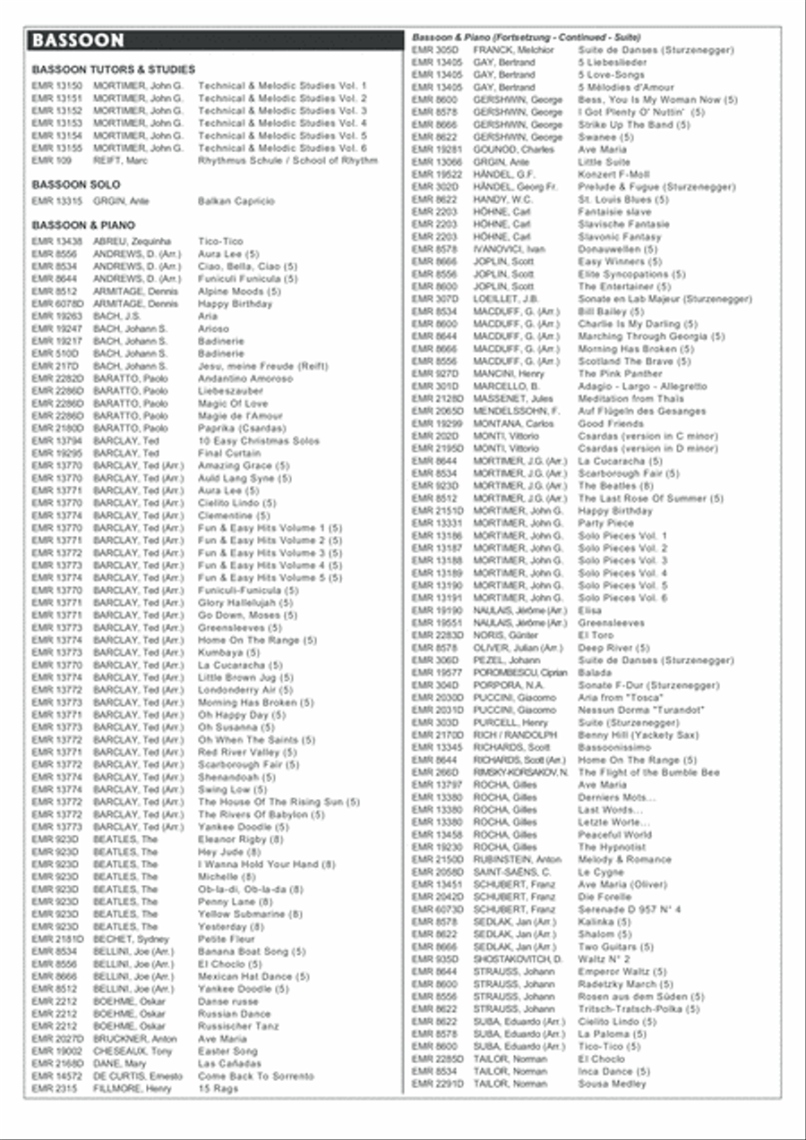 Ave Maria Bassoon Solo scores gallery preview page 5