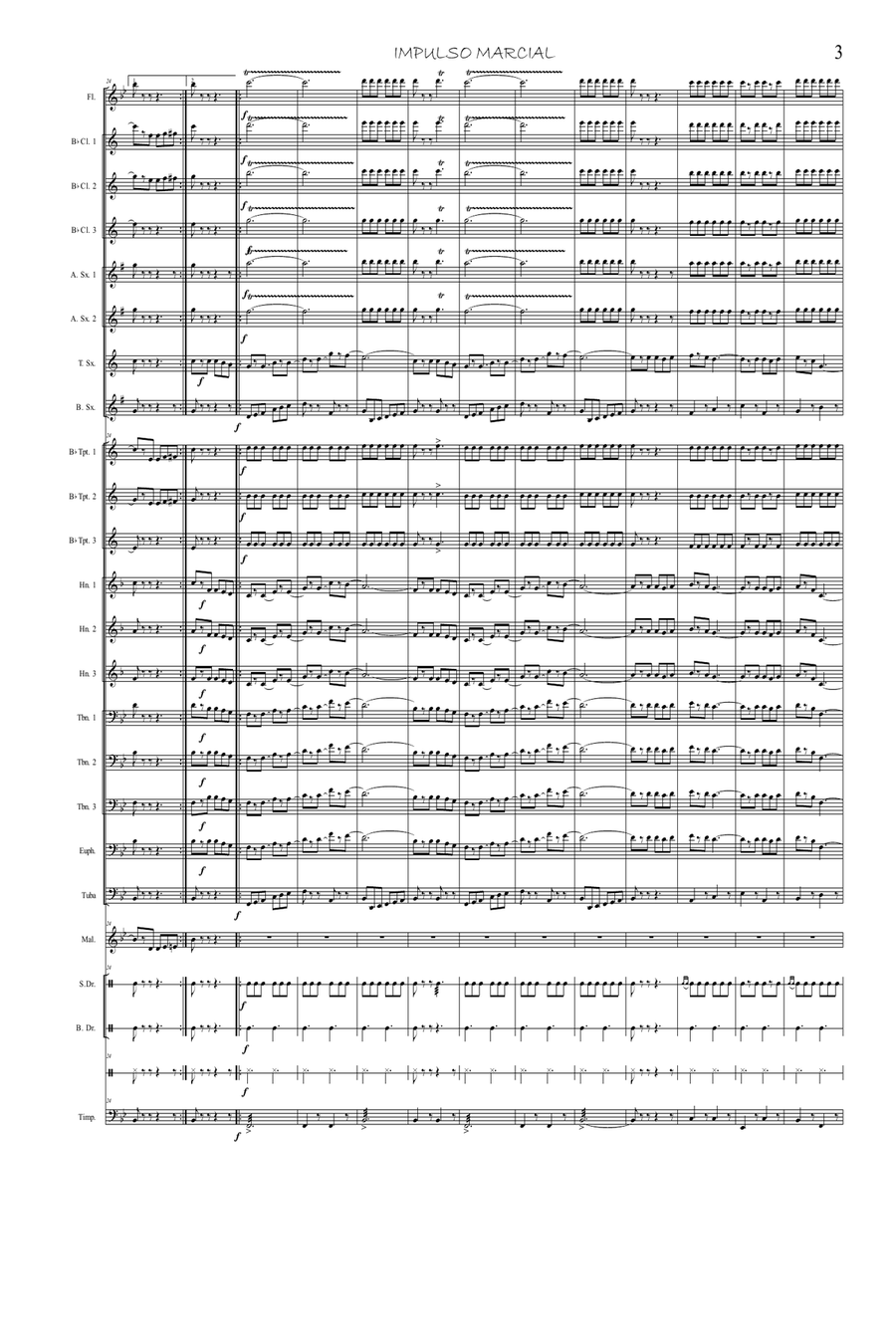 Impulso Marcial Marching Band scores gallery preview page 4