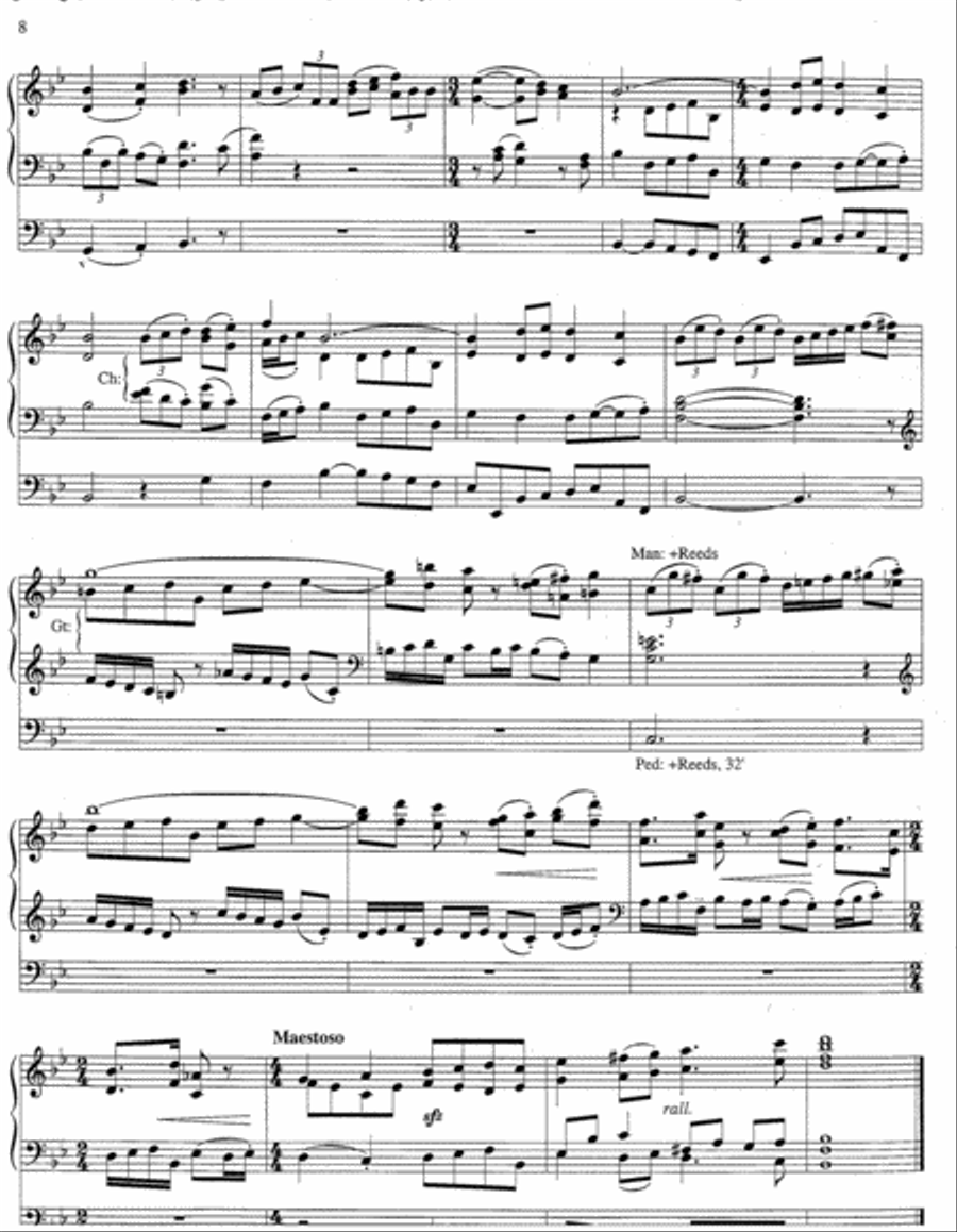Fantasy on Jesus Christ Is Risen Today Organ scores gallery preview page 4