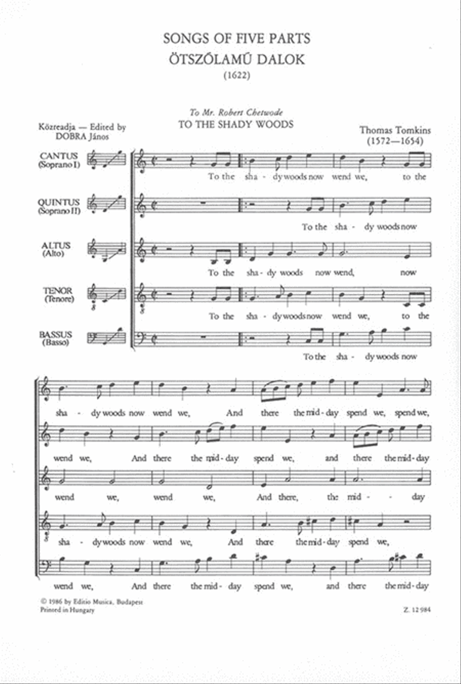 Ötszólamú dalok A Cappella scores gallery preview page 2