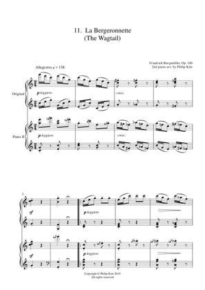 11. La Bergeronnette (The Wagtail) 25 Progressive Studies Opus 100 for 2 pianos Friedrich Burgm
