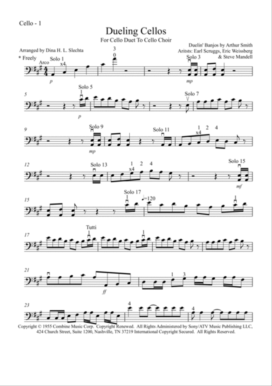 Duelin' Banjos String Duet scores gallery preview page 3