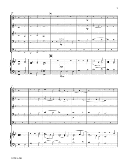 In dulci jubilo Three Advent/Christmas Pieces for Brass Quintet & Organ