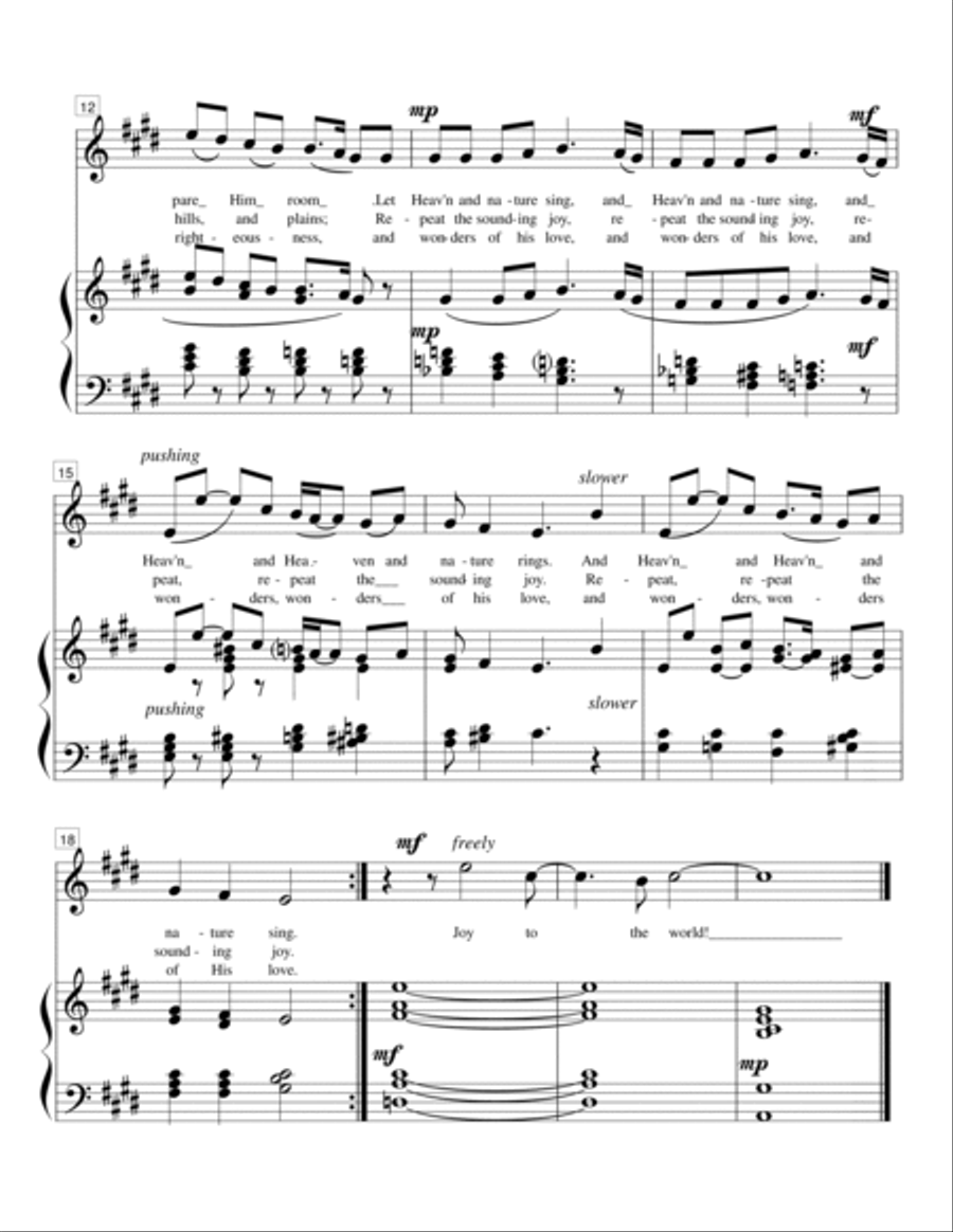 Unexpected Carols - high voice and piano High Voice scores gallery preview page 3