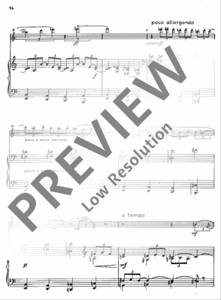 Three Pieces Three Pieces A Clarinet scores gallery preview page 15
