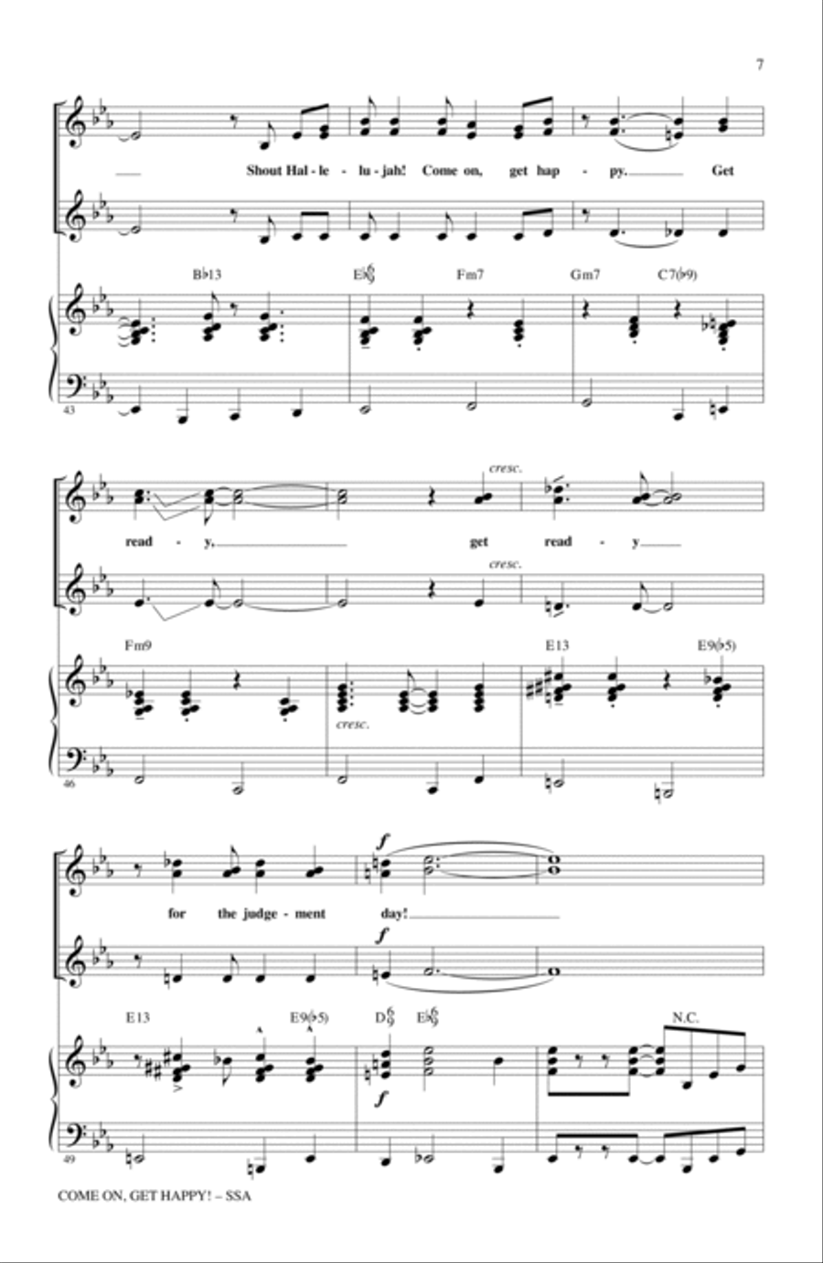 Come On, Get Happy! The Music Of Harold Arlen In Concert (Medley) SSA scores gallery preview page 6