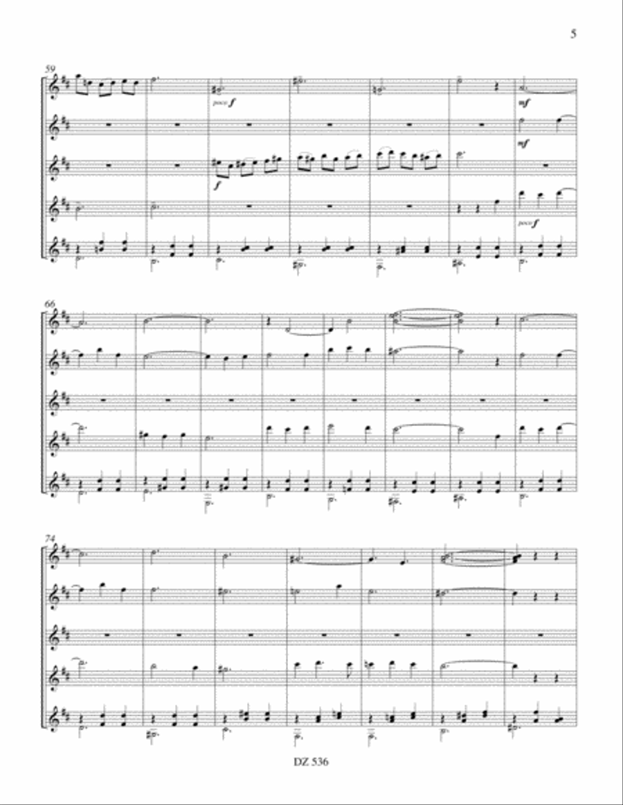 La valse à Dédé Guitar Ensemble scores gallery preview page 5