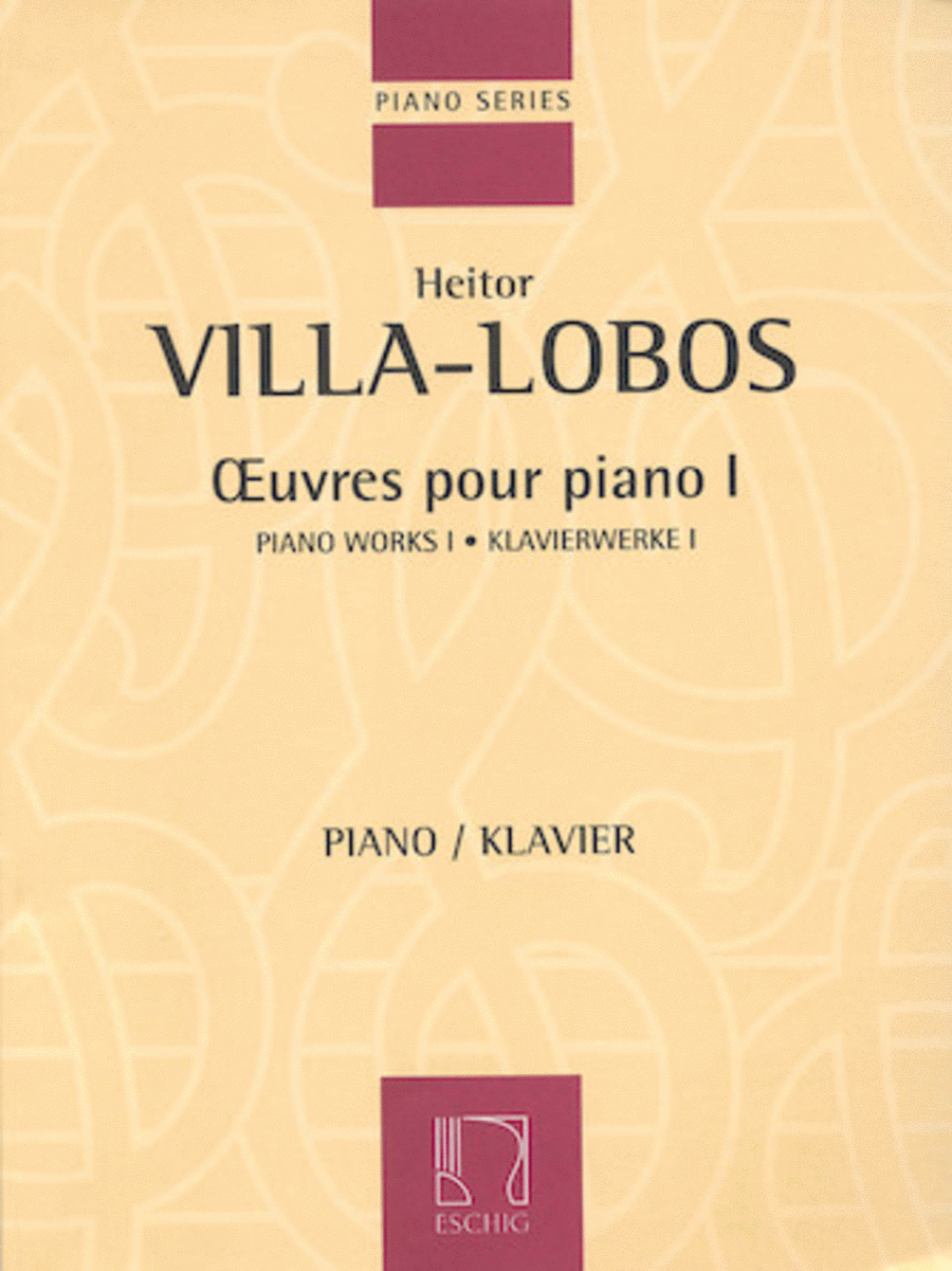 Piano Works 1 - Oeuvres Pour Piano I