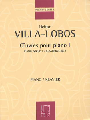 Book cover for Piano Works 1 - Oeuvres Pour Piano I