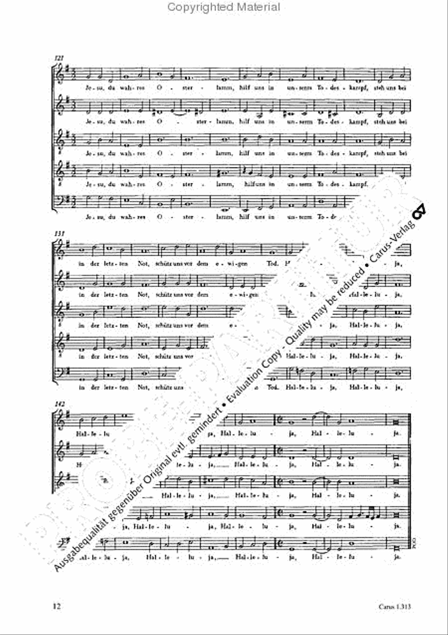 Christo, dem Osterlammlein SATTB scores gallery preview page 13