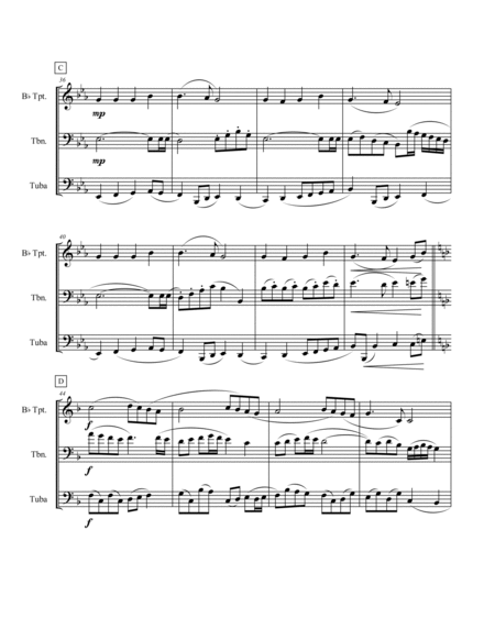 A Baker's Dozen of Christmas Brass Trios (Trumpet, Trombone, Tuba)