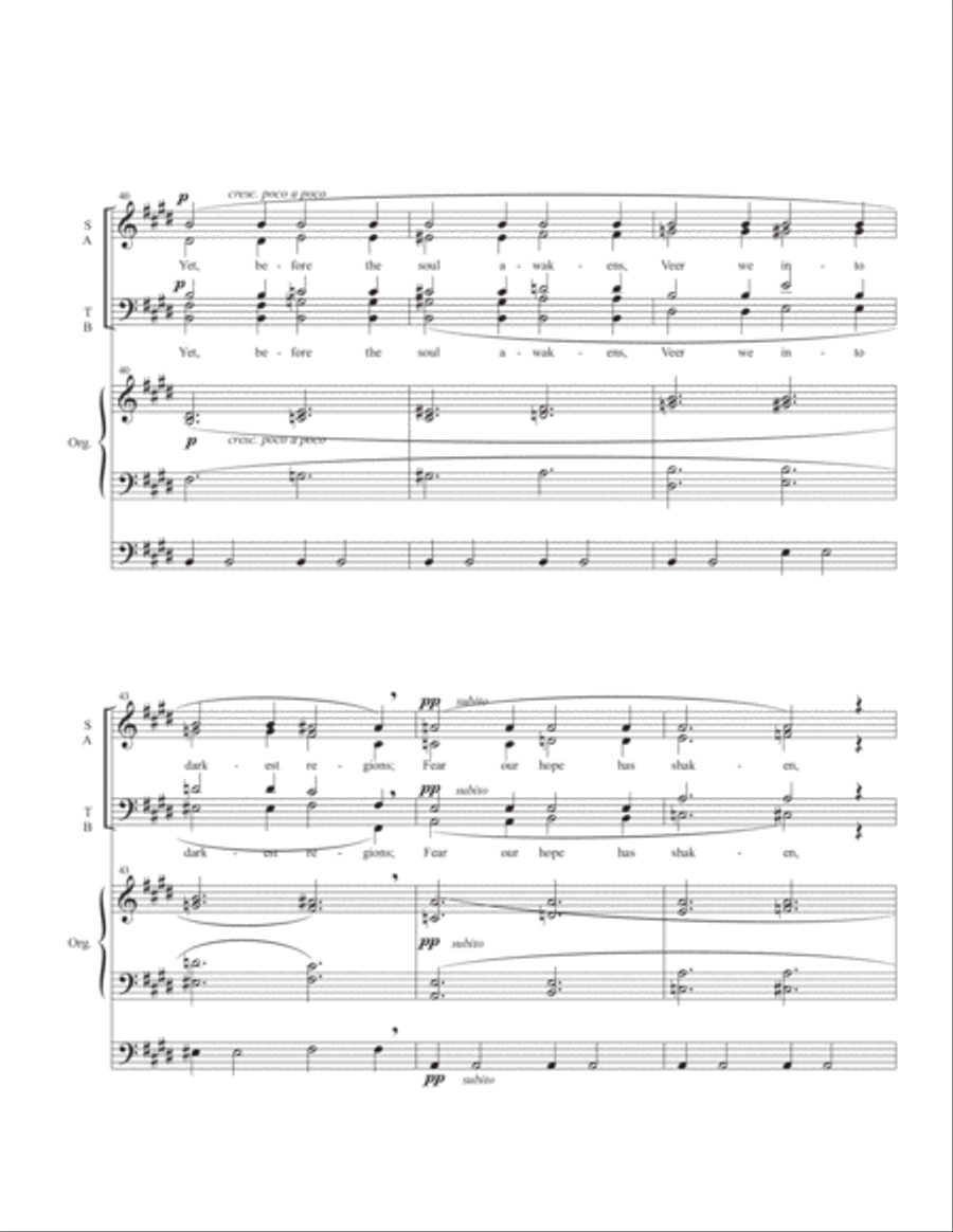 As the Night Surrounds Us 4-Part scores gallery preview page 6
