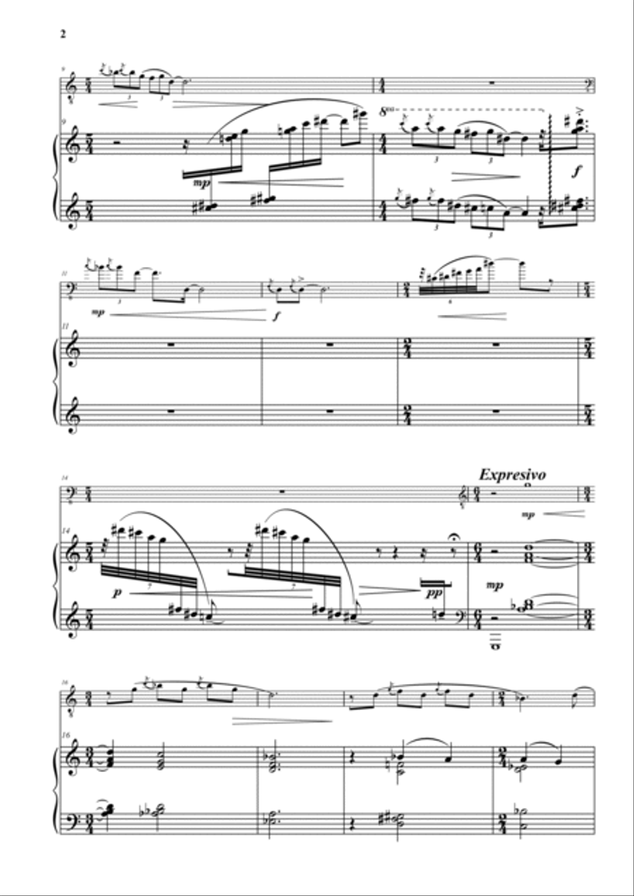 Suite Peruana Chamber Music scores gallery preview page 2