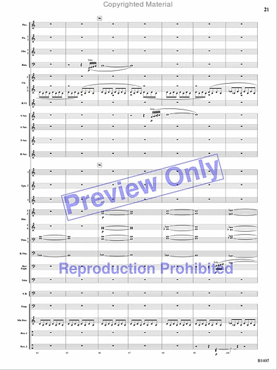 Antiphonal Fanfare Antiphonal Fanfare Concert Band scores gallery preview page 20