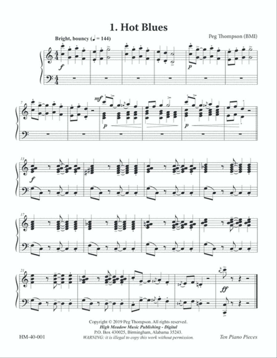 Ten Piano Pieces Ten Piano Pieces Piano Method scores gallery preview page 5