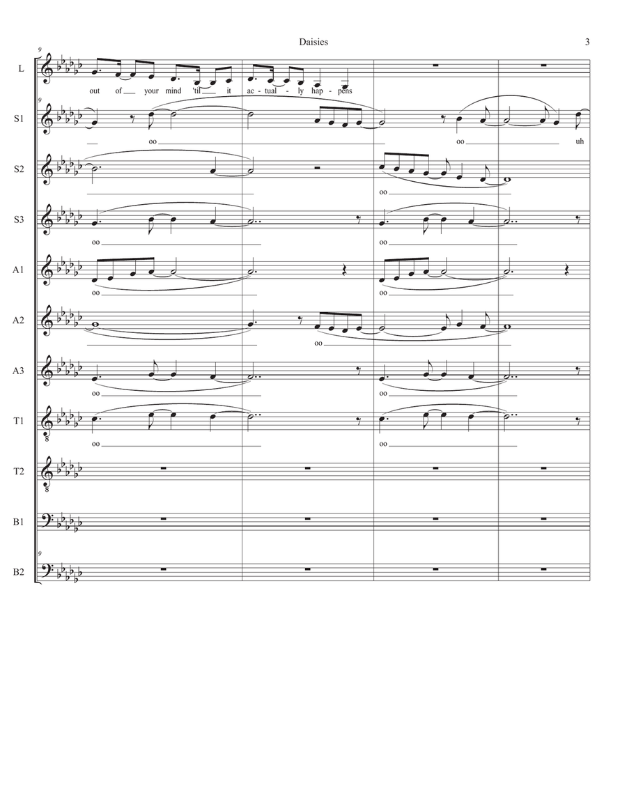 Daisies Divisi scores gallery preview page 3