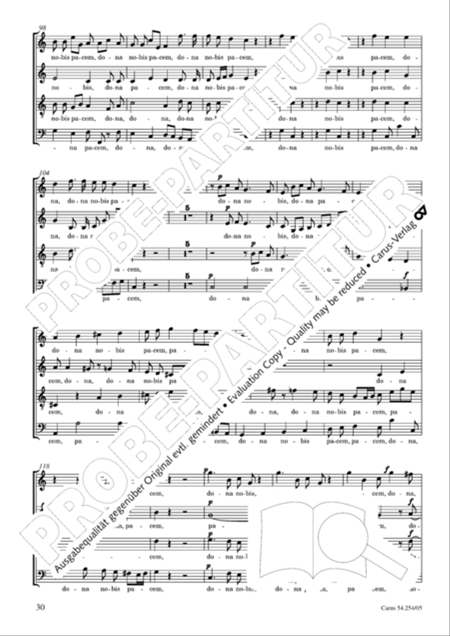 Missa Sancti Hieronymi 4-Part scores gallery preview page 31