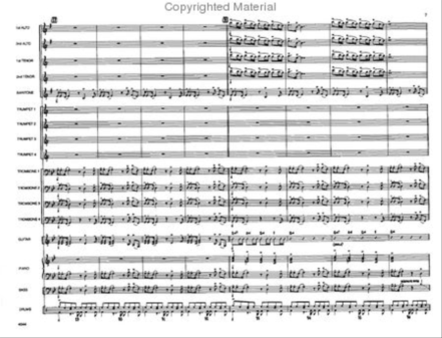 We Three Kings Jazz Ensemble scores gallery preview page 6