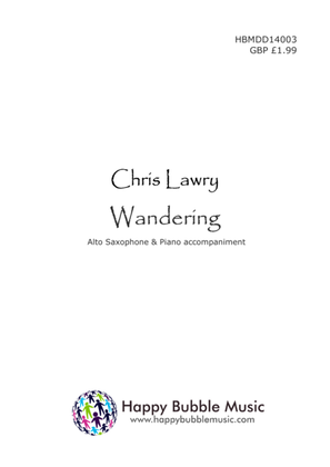 Book cover for Wandering - for Alto Saxophone & Piano (from Scenes from a Parisian Cafe)