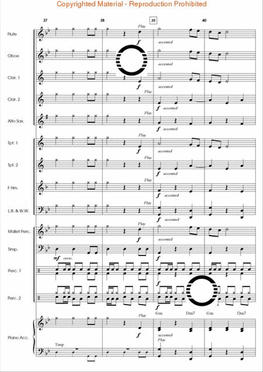 Fandango El Dorado Concert Band scores gallery preview page 11