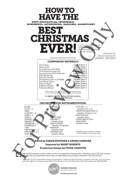 How to Have the Best Christmas Ever! - Choral Book