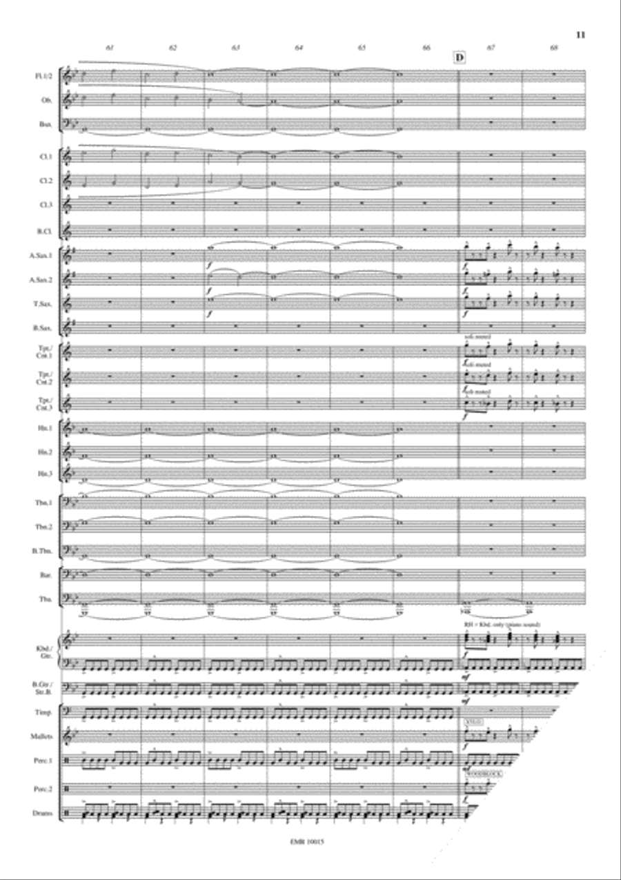 Training Montage Training Montage Concert Band scores gallery preview page 12