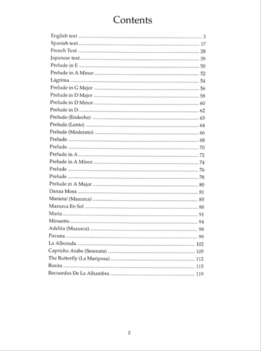 Tarrega in Tablature Acoustic Guitar scores gallery preview page 4