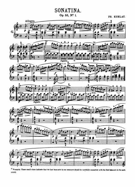 Kuhlau-Sonatina Op.55 No 1 in C Major( Original Complete Full Version) image number null