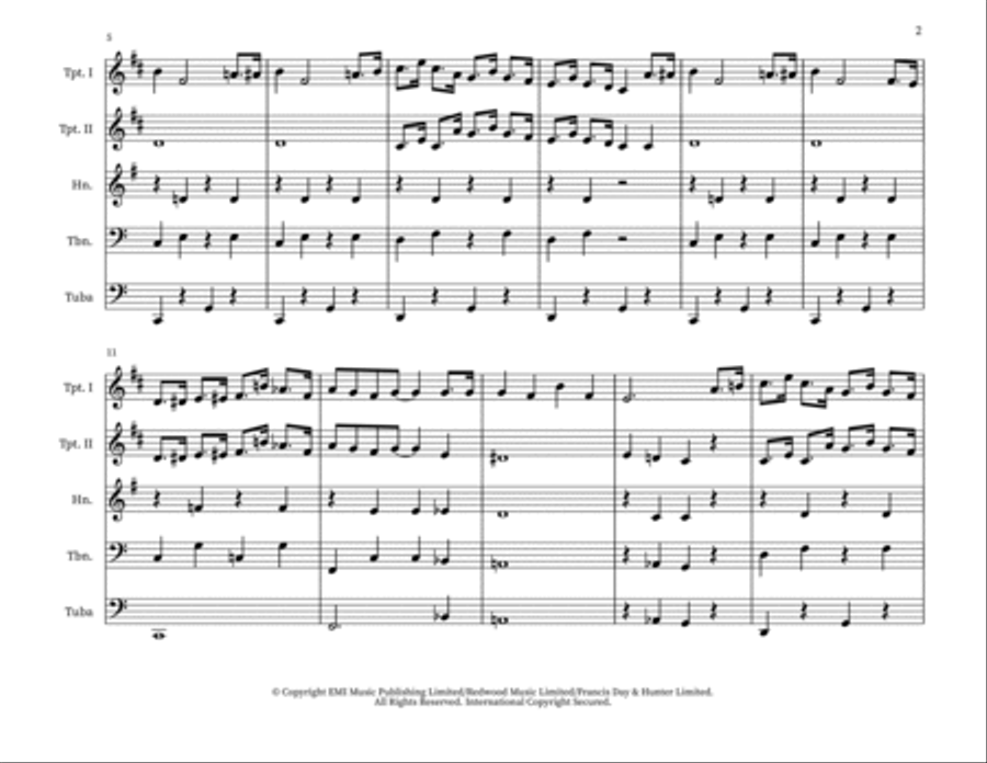 Pretty Baby Brass Ensemble scores gallery preview page 2