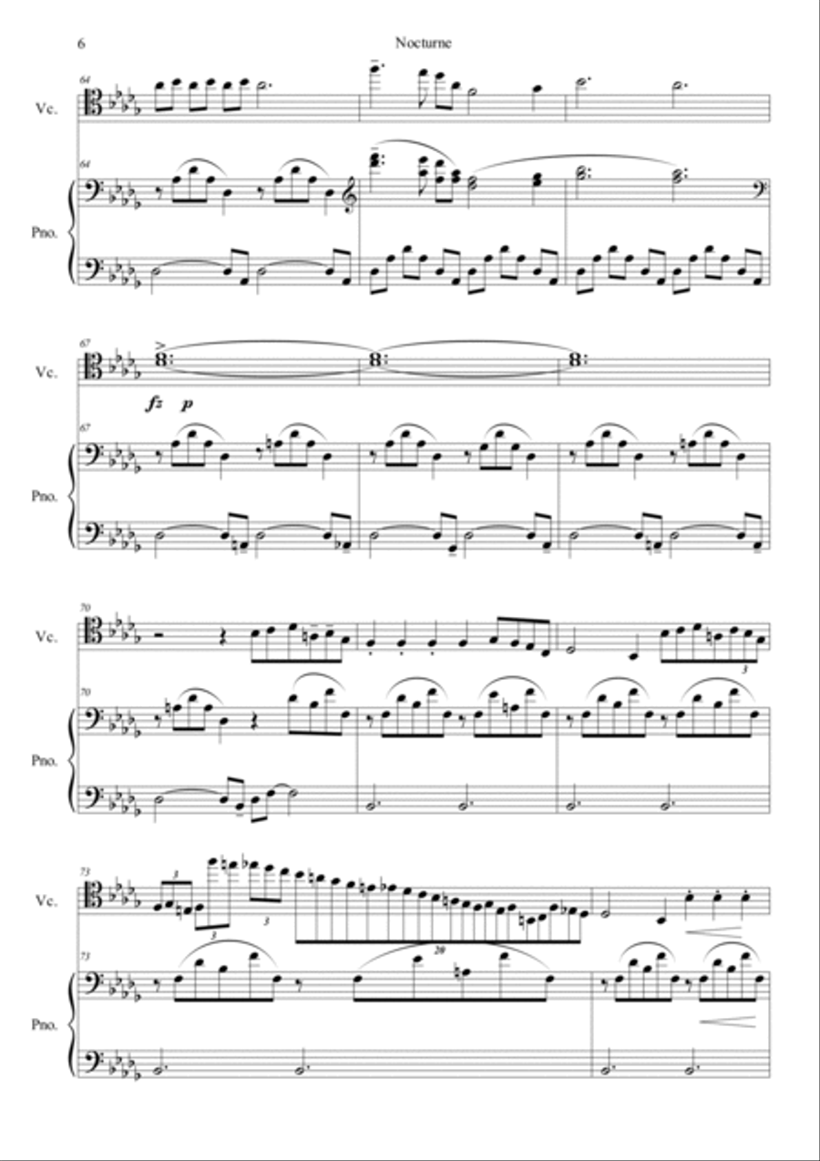 Nocturne No.1 in B flat minor, Op.9 No.1 Piano scores gallery preview page 6