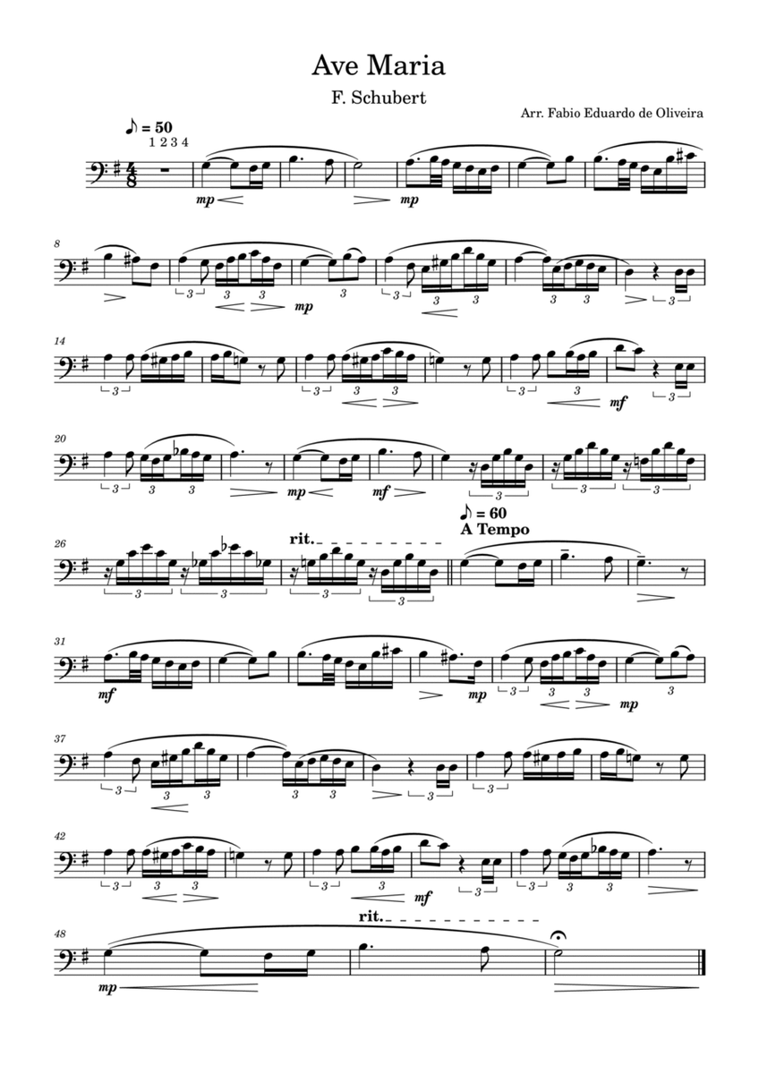 Ave Maria (Gounod) - Easy Arrangement image number null