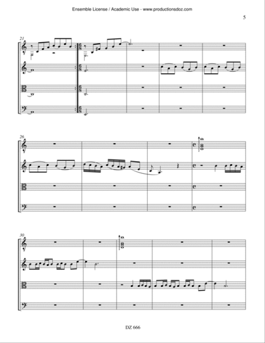 The Four Horsemen The Four Horsemen Cello scores gallery preview page 5
