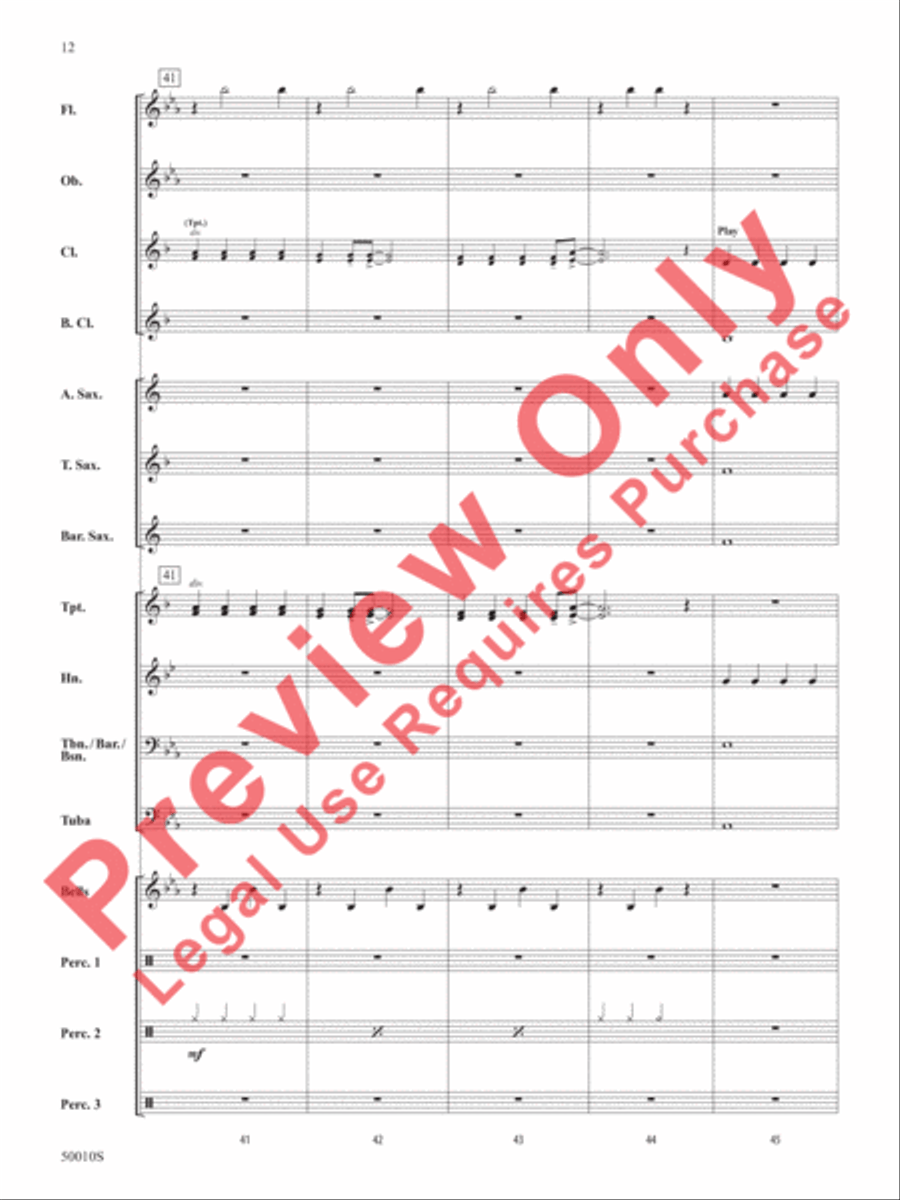 A Holiday Santa-bration Concert Band scores gallery preview page 13