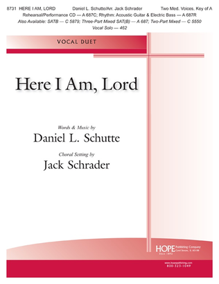 Book cover for Here I Am, Lord