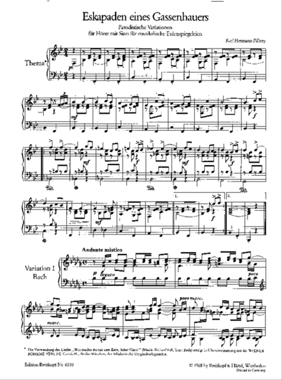 Eskapaden eines Gassenhauers Piano Solo scores gallery preview page 2