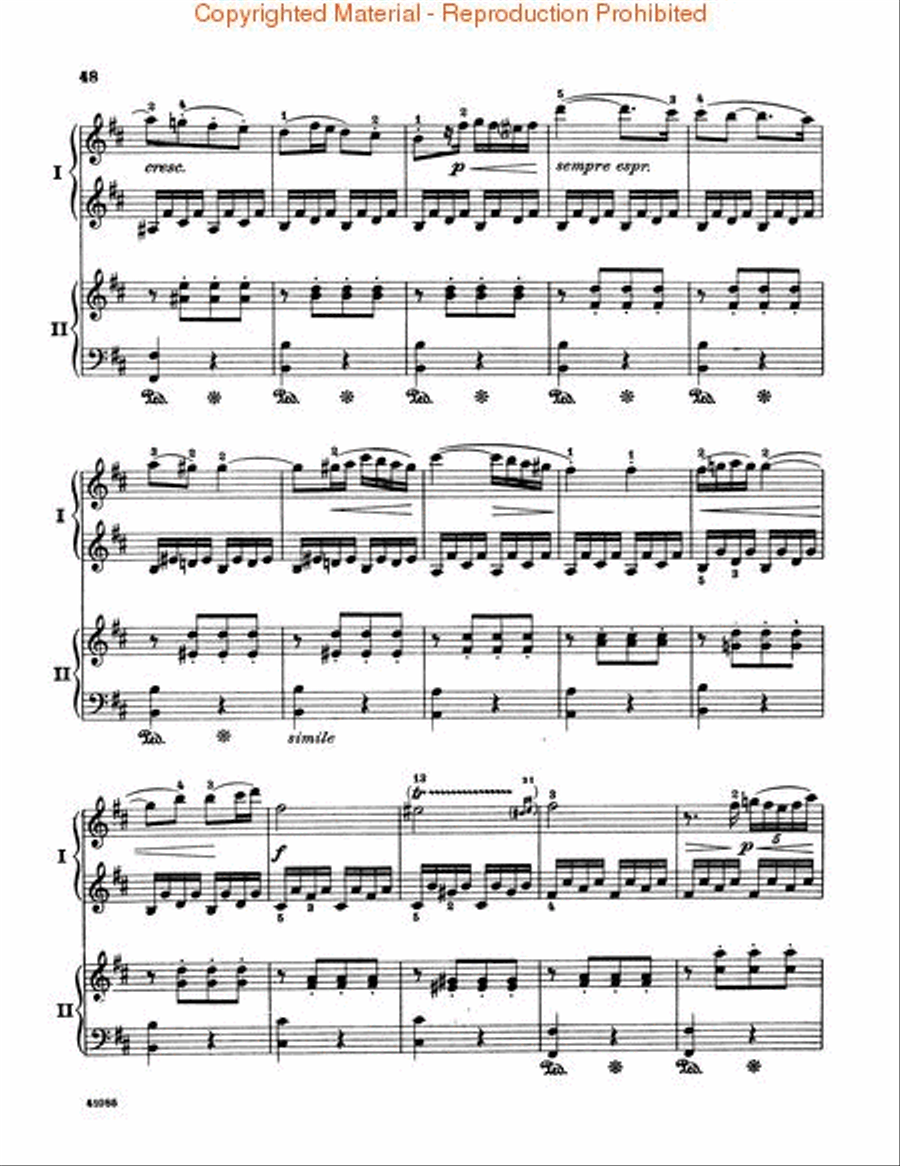 Concerto in D Piano scores gallery preview page 4