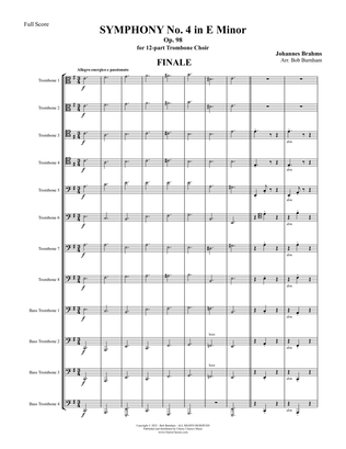 Symphony No. 4 Finale for 12-part Trombone Choir