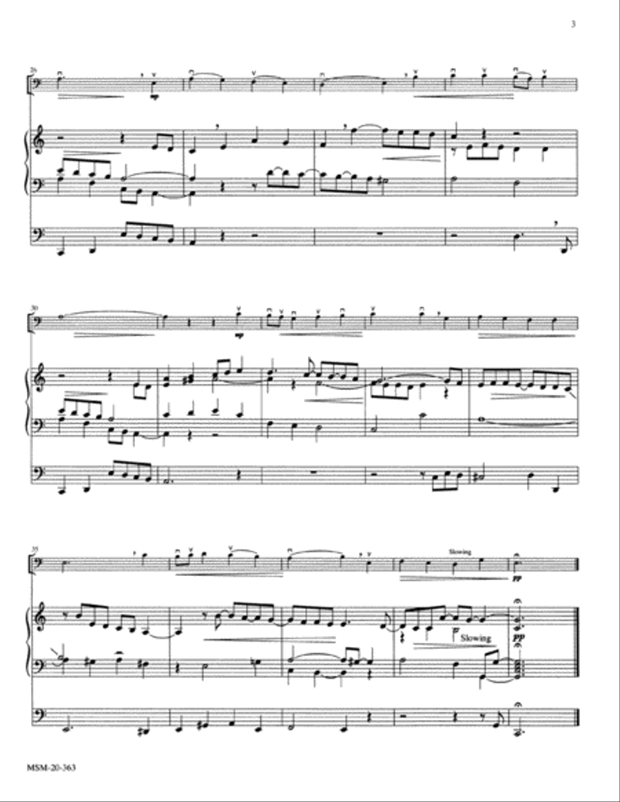 O Sacred Head, Now Wounded Cello scores gallery preview page 3