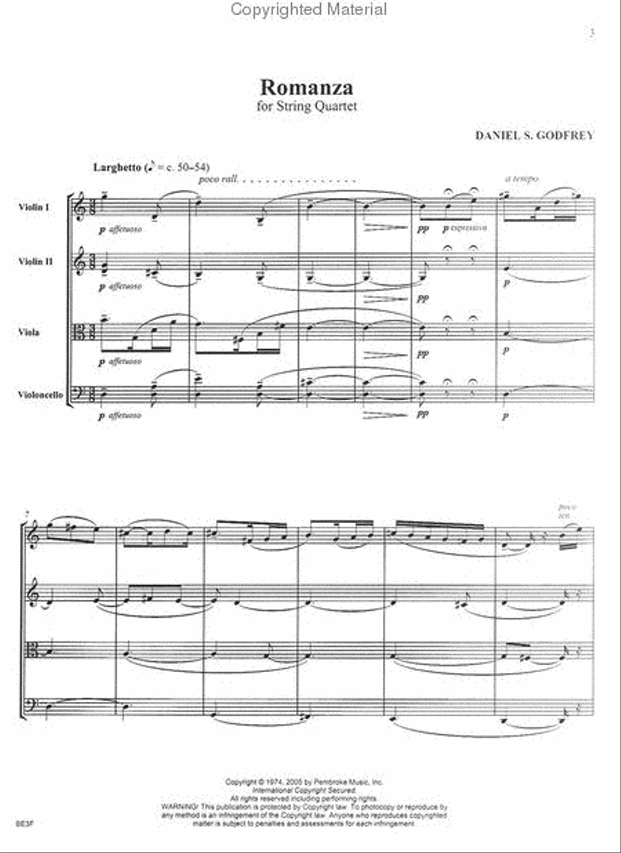 Romanza Cello scores gallery preview page 2