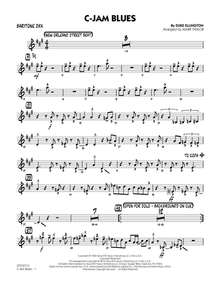 C-Jam Blues (arr. Mark Taylor) - Baritone Sax