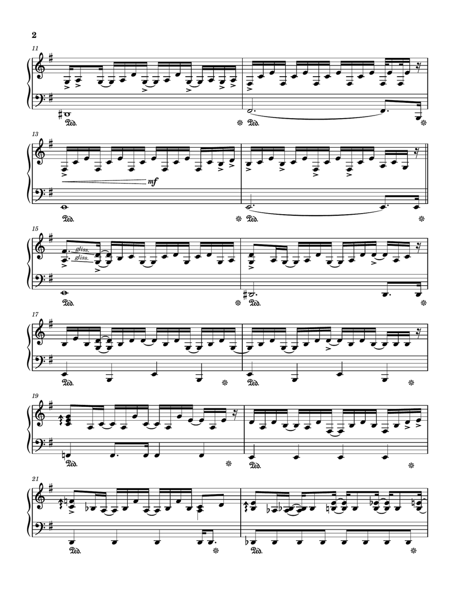 We Can't See It But It's There Pedal Harp scores gallery preview page 3