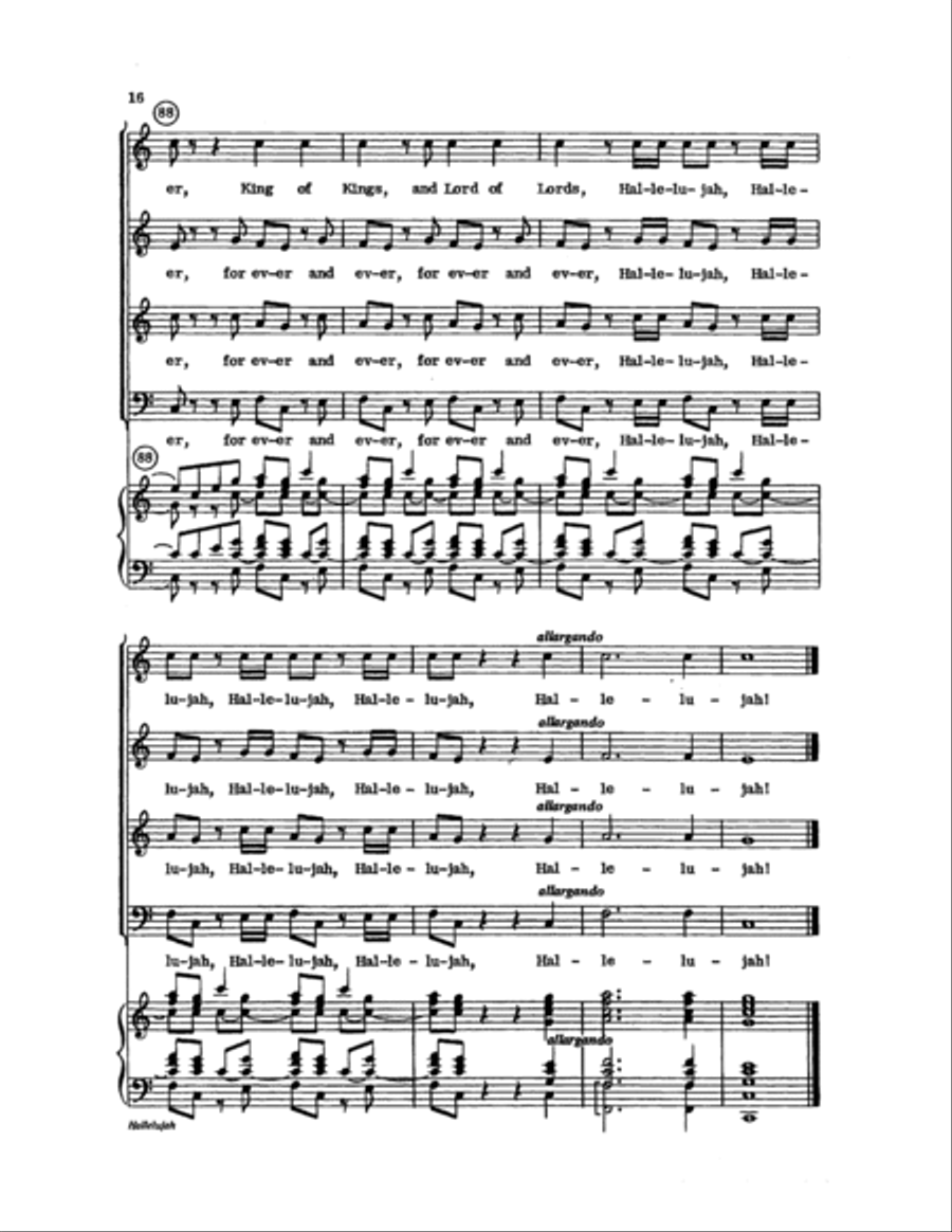 Hallelujah Choir scores gallery preview page 16