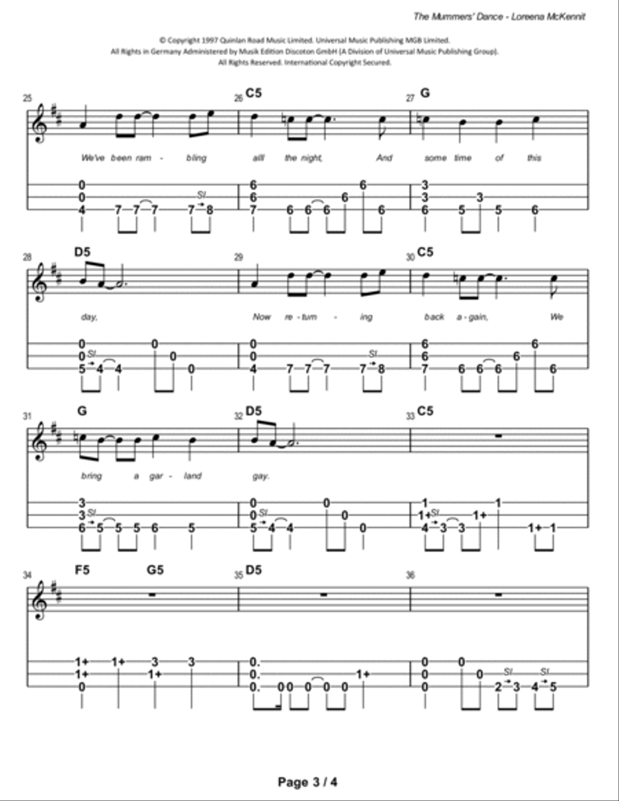 The Mummers' Dance Dulcimer scores gallery preview page 4