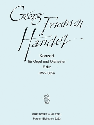 Organ Concerto (No. 16) in F major HWV 305A