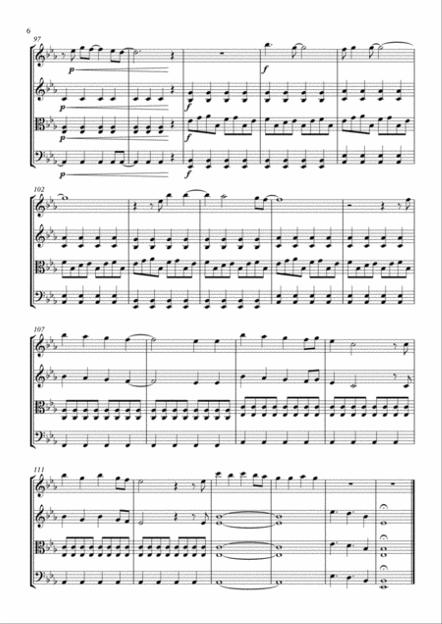 A Favor House Atlantic String Quartet scores gallery preview page 6