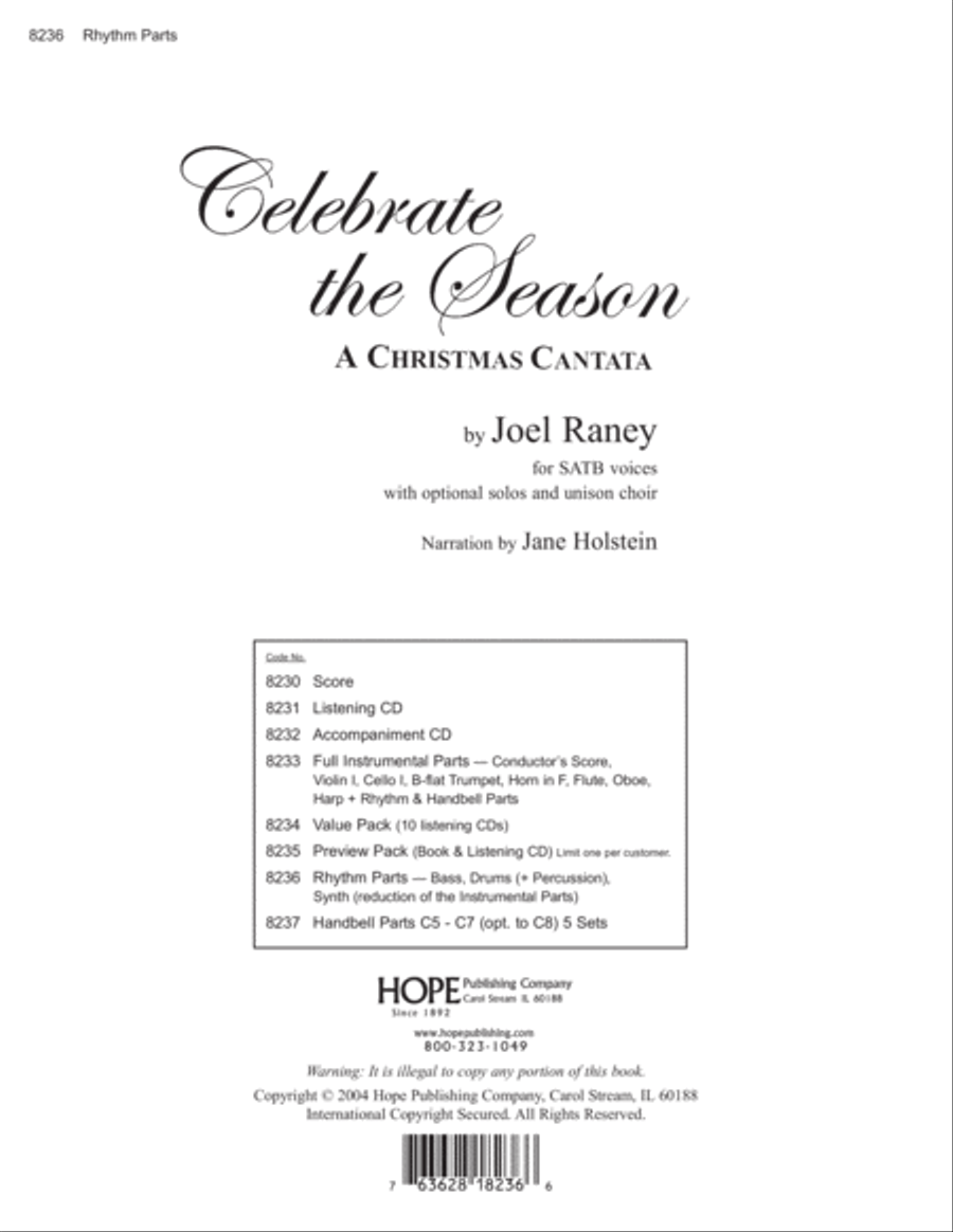 Celebrate the Season Set of Parts scores gallery preview page 1
