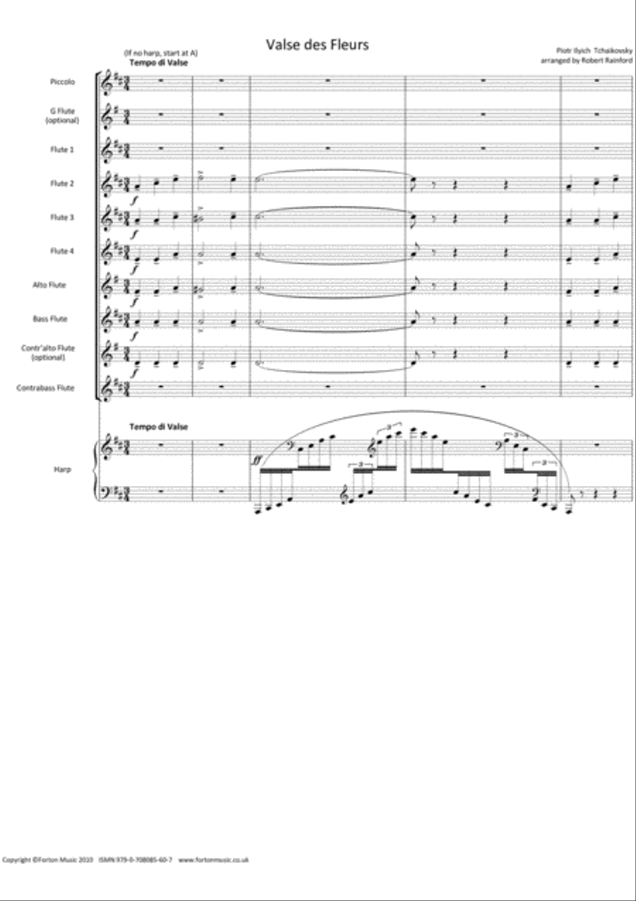 Valse des Fleurs Flute scores gallery preview page 2