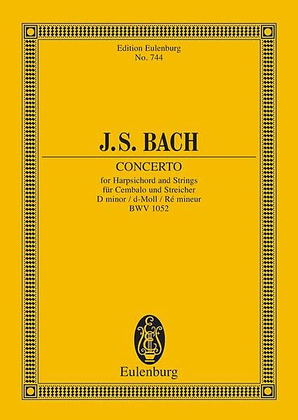 Book cover for Harpsichord Concerto No. 1 in D Minor, BWV 1052