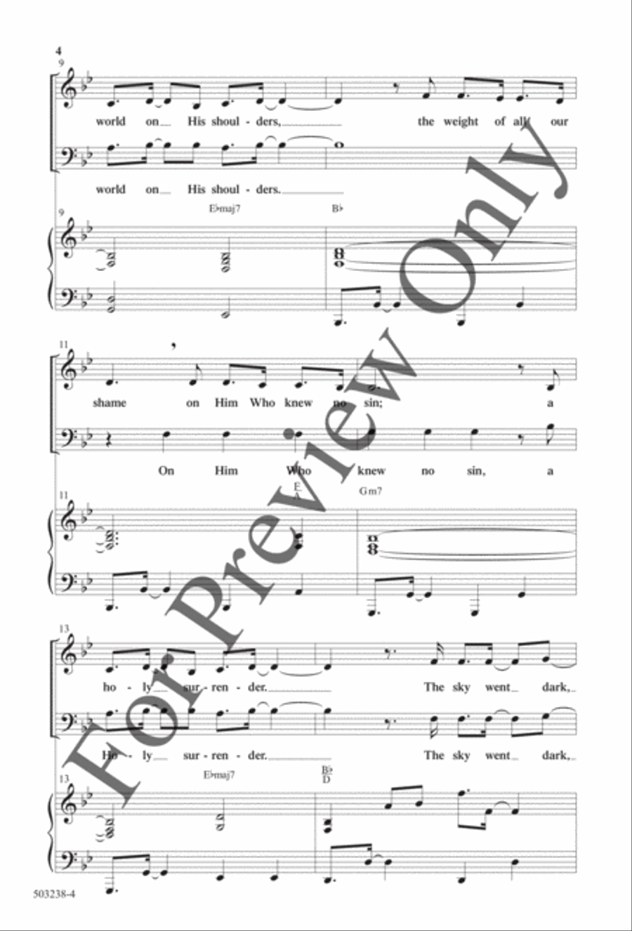 God of Calvary - Anthem 4-Part scores gallery preview page 3